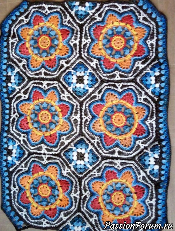 Коврики из пакетов крючком