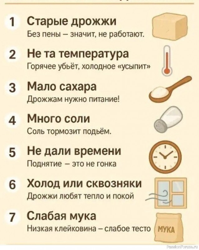 Почему не поднимается тесто? Ошибки