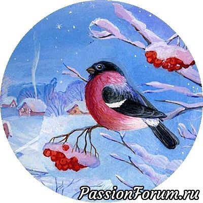 Небольшая коллекция круглых картинок для декупажа