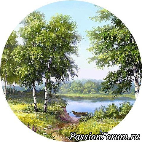 Небольшая коллекция круглых картинок для декупажа