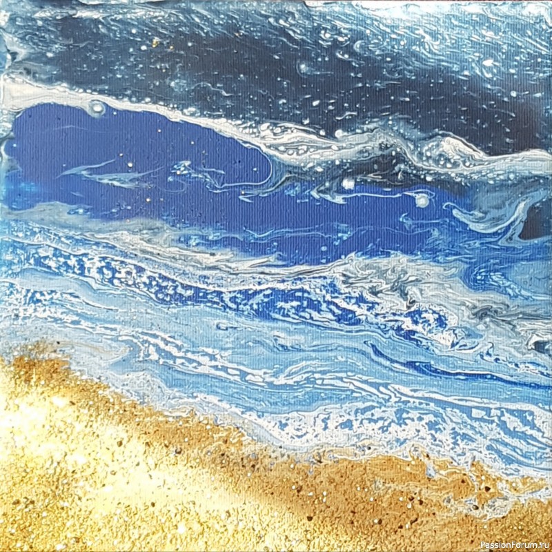 Акриловая живопись. &quot; Море &quot;.