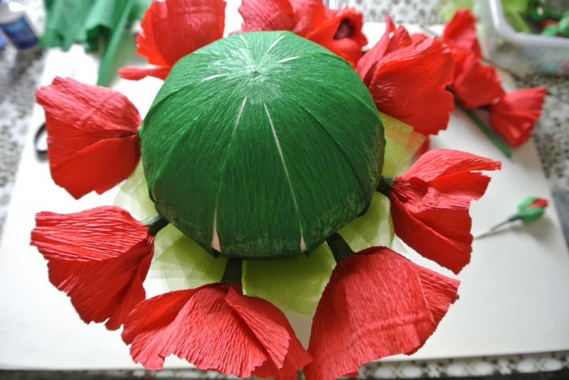 Маковое дерево из конфет