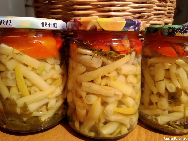 Маринованная стручковая фасоль