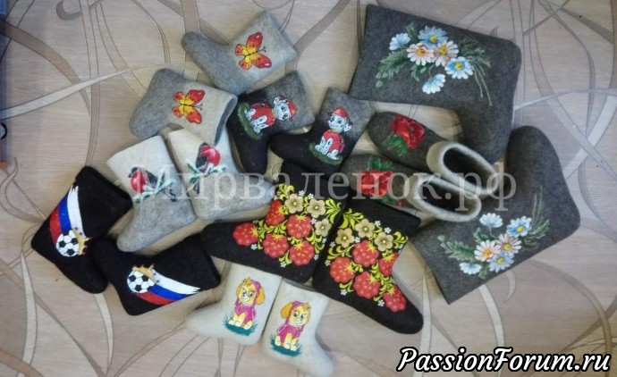 Мои расписные валенки