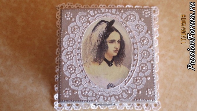 Декупаж шкатулки "Натали".
