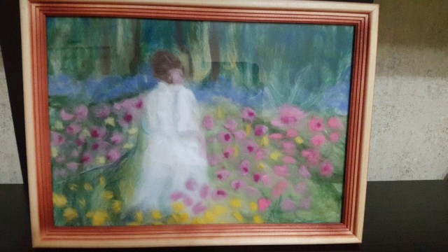 Картина из шерсти