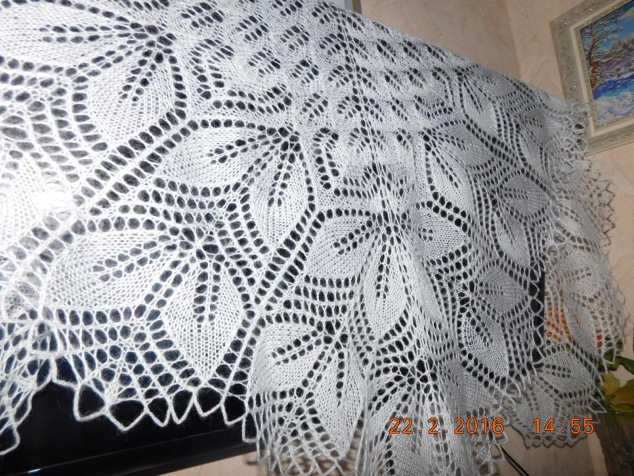 харуни с двойной каймой (NAKO MOHAIR DELICATE.( 40% мохер,60% акрил,100 гр.500м.)