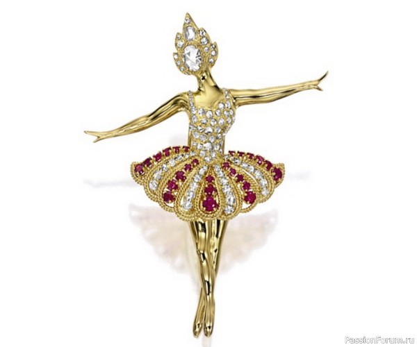 ​Van Cleef &amp; Arpels. Брошь &laquo;Балерина&raquo;.
