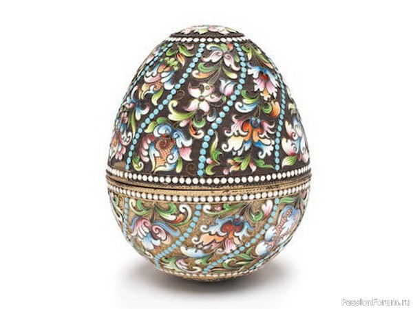 Русские эмали XIX века - пасхальное яйцо