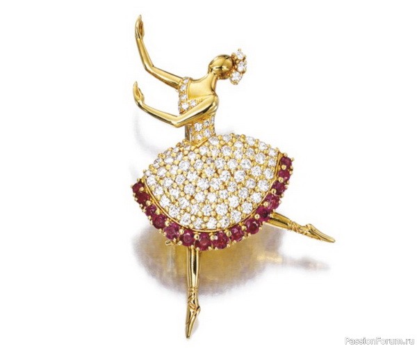 ​Van Cleef &amp; Arpels. Брошь &laquo;Балерина&raquo;.