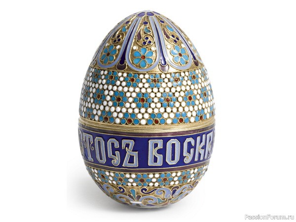 Русские эмали XIX века - пасхальное яйцо