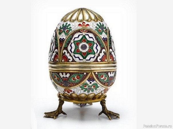 Русские эмали XIX века - пасхальное яйцо