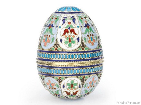 Русские эмали XIX века - пасхальное яйцо