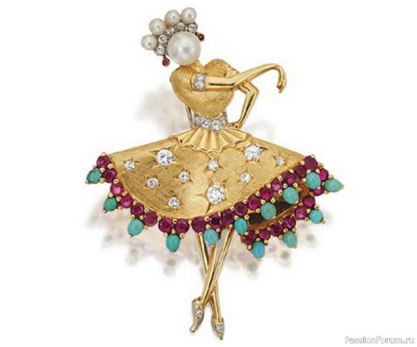 ​Van Cleef &amp; Arpels. Брошь &laquo;Балерина&raquo;.