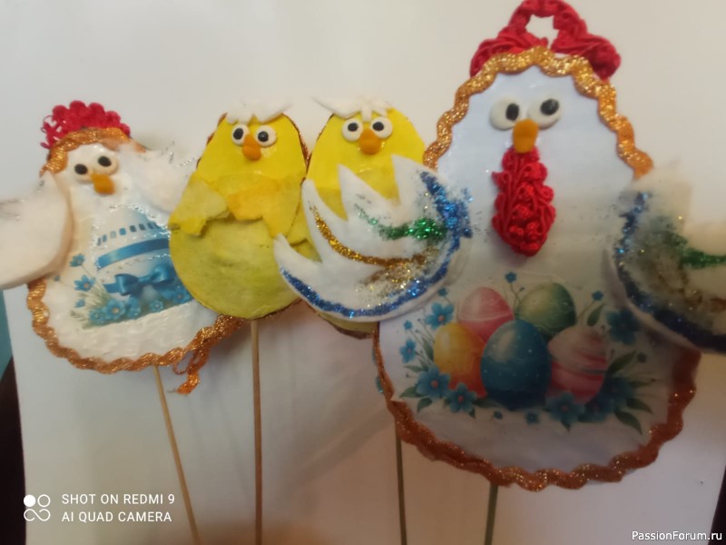 Куриная семейка. Декор к Пасхе