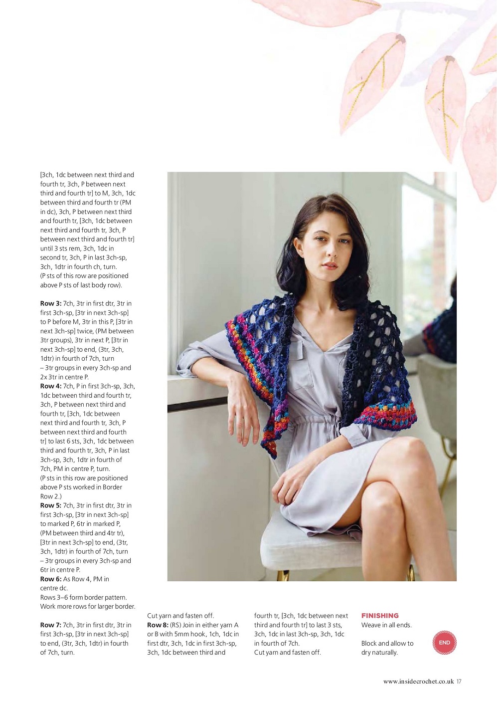 Вязаные модели одежды в журнале "Inside Crochet №144 2022"