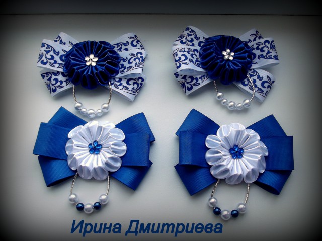 Школьные банты и заколки!