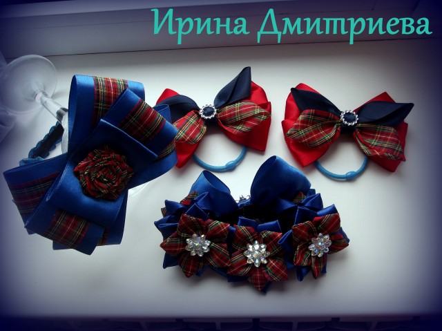 Школьные банты и заколки!