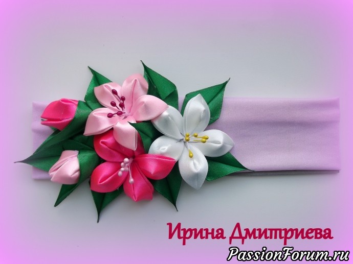Изготовлю на заказ изделия из фоамирана и атлассных лент