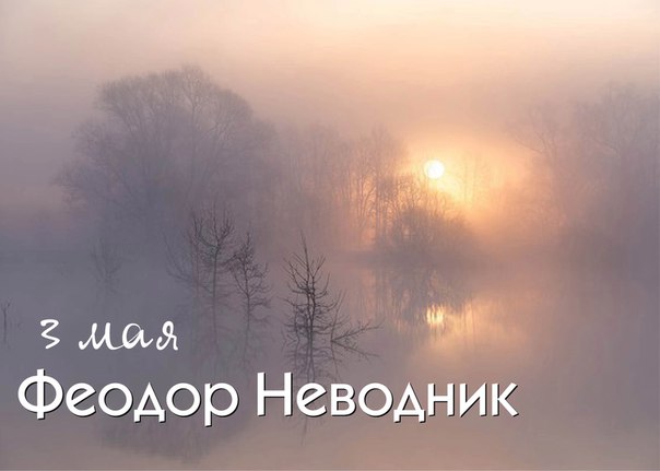 Народный календарь. 3 мая &mdash; Феодор Неводник