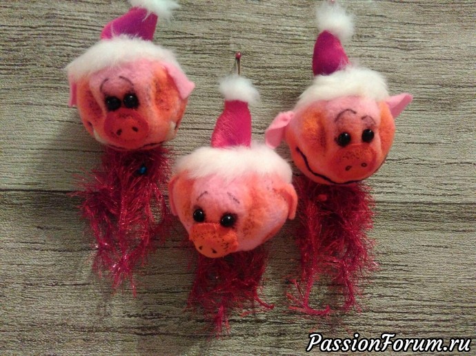 Елочные мягкие игрушки