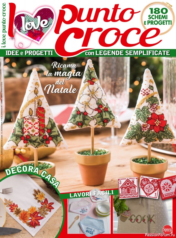 Новогодние идеи в журнале "I Love Punto Croce" 12- 2021