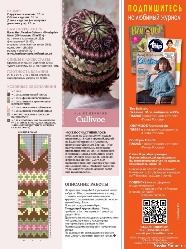 Журнал "The Knitter" №10 2021. Много схем!