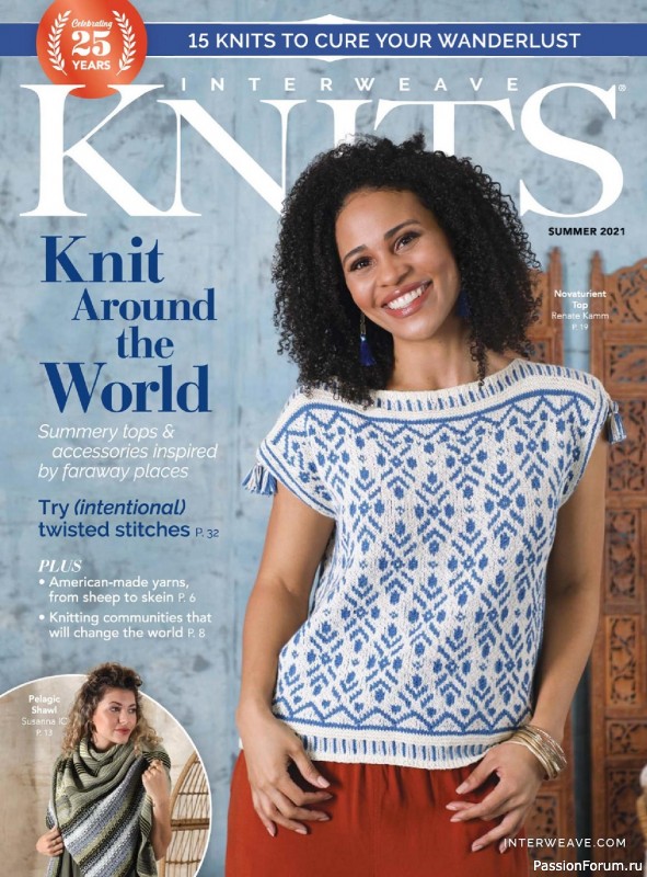 Схемы из журнала Interweave Knits - Summer 2021