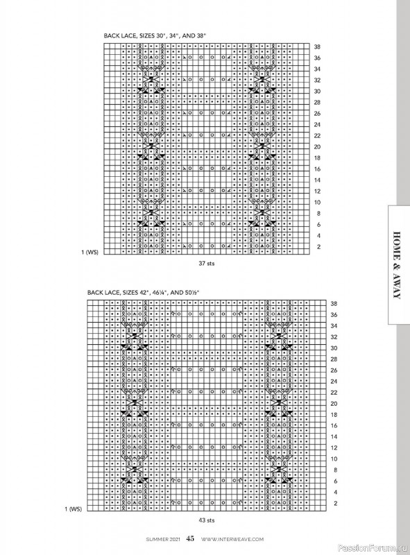Схемы из журнала Interweave Knits - Summer 2021