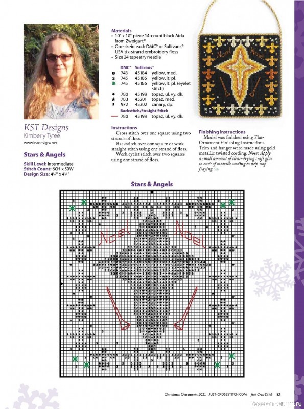 Жрнал "Just CrossStitch - Christmas Ornaments" 2021. Много схем!