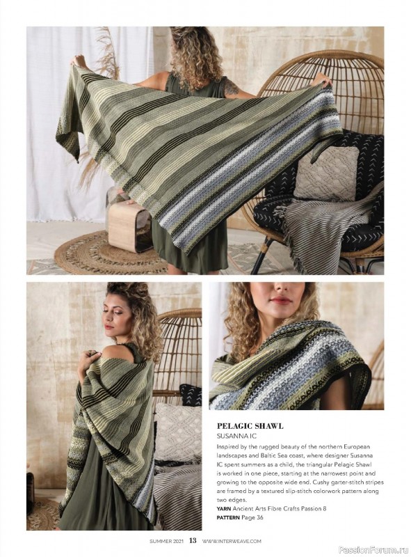 Схемы из журнала Interweave Knits - Summer 2021