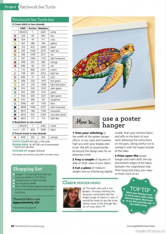 Журнал "The World of Cross Stitching" №310 2021