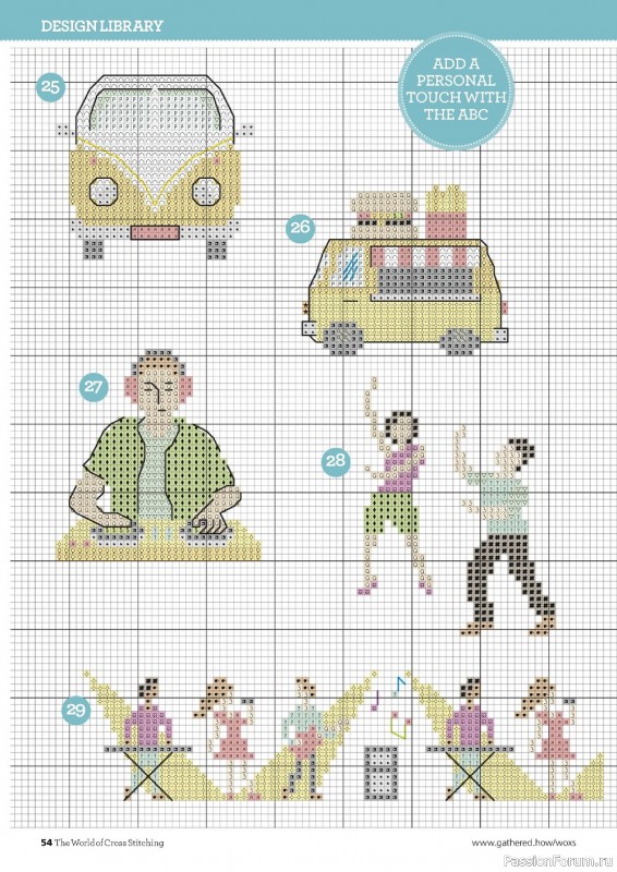 Схемы из журнала "The World of Cross Stitching №307 2021"