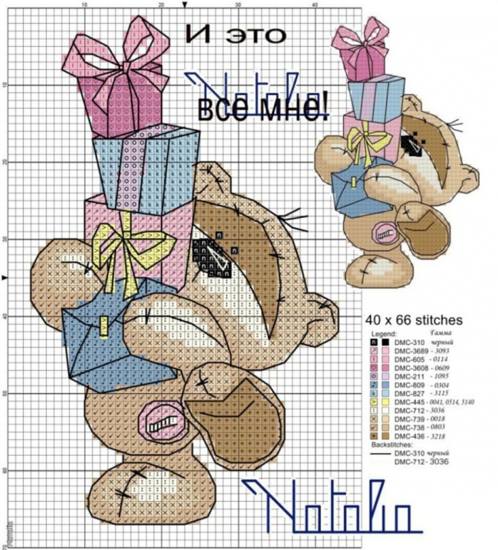 Схемы мишек