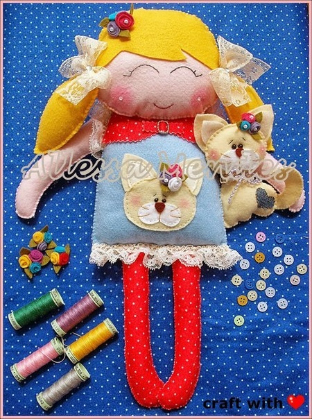 Выкройки игрушек из фетра