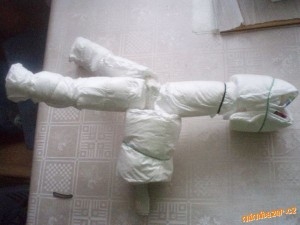 Корзина из памперсов-подарок новорожденному. МК