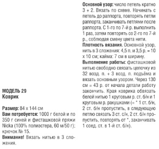 Коврик крючком