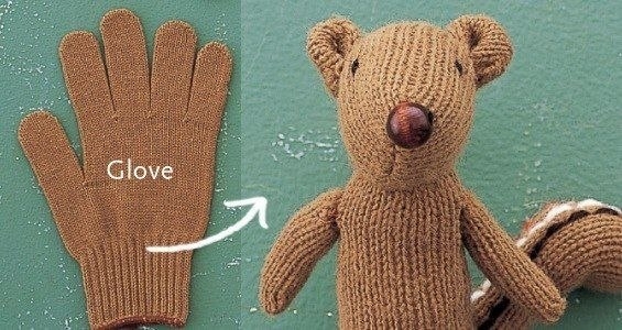 Игрушка из перчатки. Фото МК
