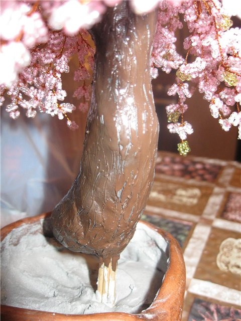 Сакура из бисера