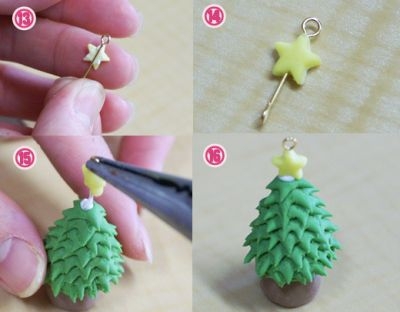 Елочка из полимерной глины