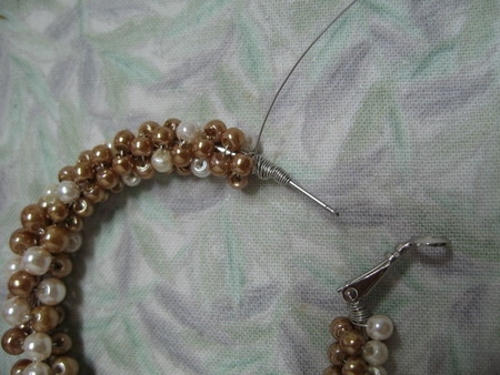 Сережки из бисера