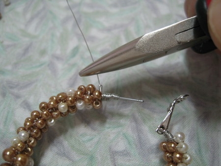 Сережки из бисера