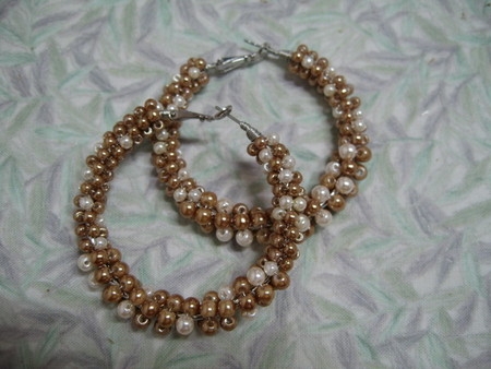 Сережки из бисера