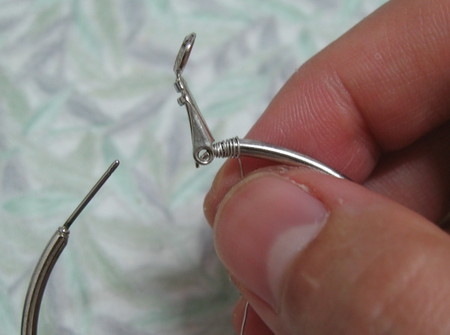 Сережки из бисера