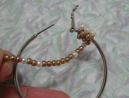 Сережки из бисера