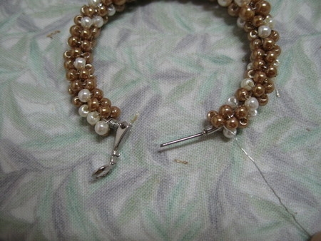 Сережки из бисера