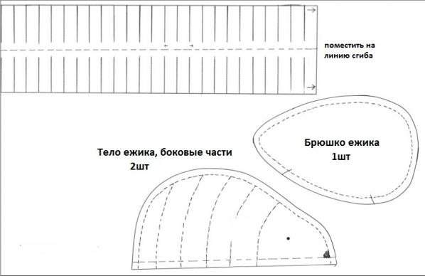 Ежик из флиса