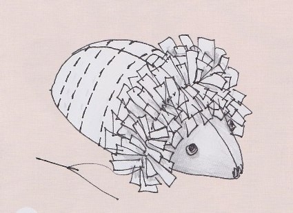 Ежик из флиса