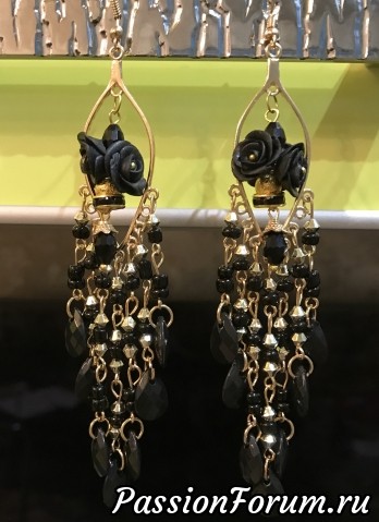 Серьги из полимерной глины