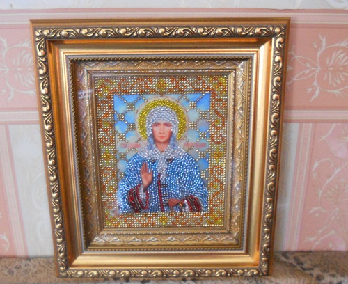 И снова я. Сегодня мои вышитые иконы.
